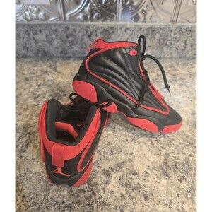 Nike Air Jordan Pro Strong DC7909-006 Black Red Bred Kids Sneakers Size 1.5Y